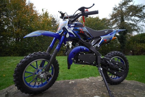Dirt bike blue mini motorbike - dirt,